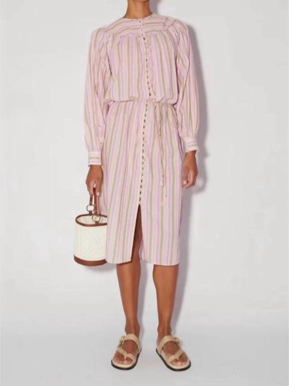 MAGALI PASCAL Women’s Suleo shirt dress - Sunrise Stripe